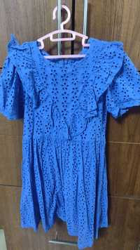 Продам платье синего цвета на девочку ростовка 122-128