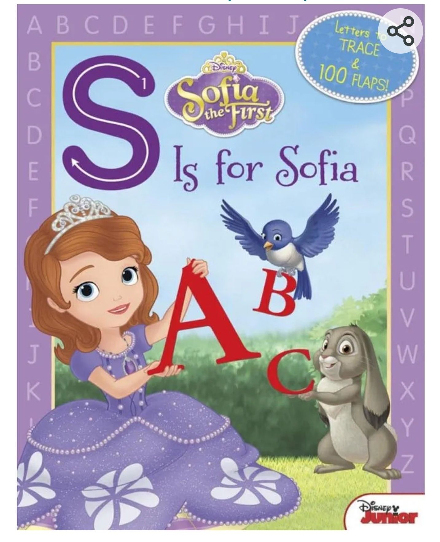 S is for Sofia. Carte pt. invatarea alfabetului. Urmareste cu degetul.