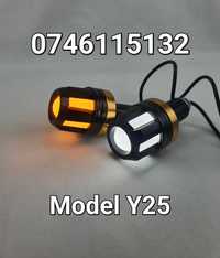 Semnalizari ghidon-Semnalizare LED+Pozitie-Capete Ghidon Aluminiu- Y25