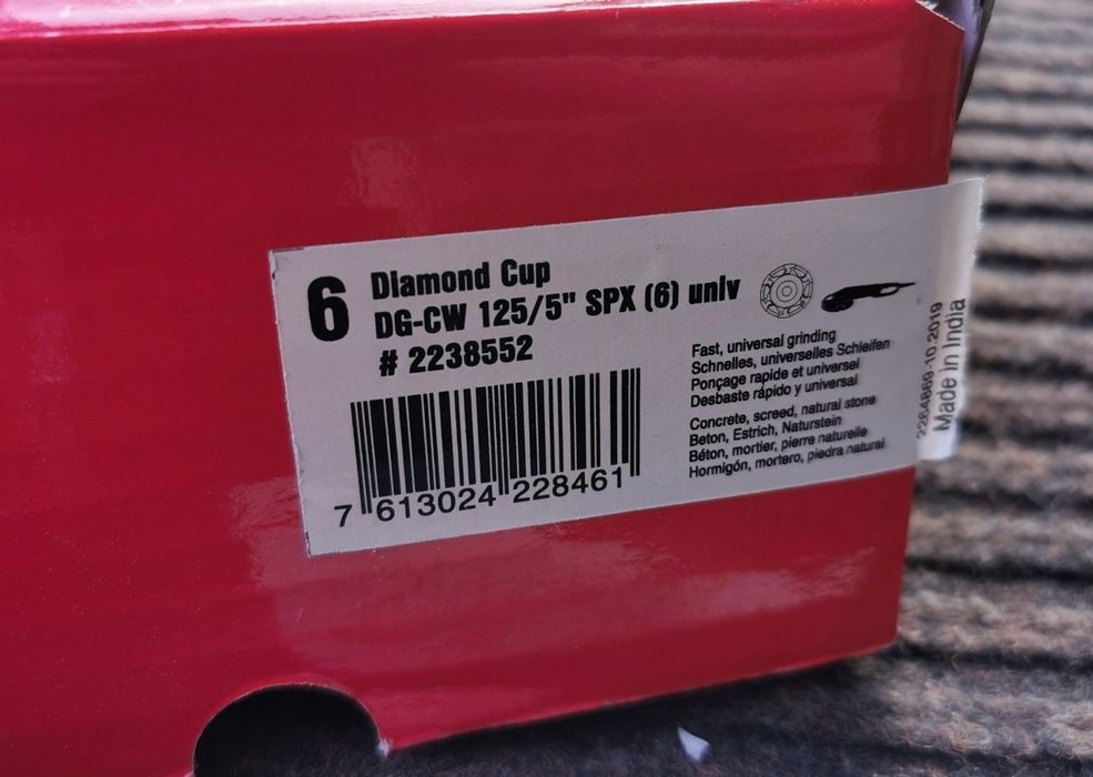 Нови Hilti диамантени дискове/чашки за рязане/шлайфане на бетон.