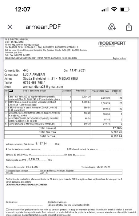 SET Dormitor COBALT - Mobexpert
