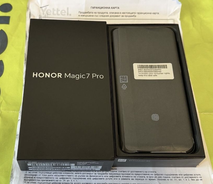 НОВ Honor Magic 7 Pro 512GB Black 36м. ГАРАНЦИЯ