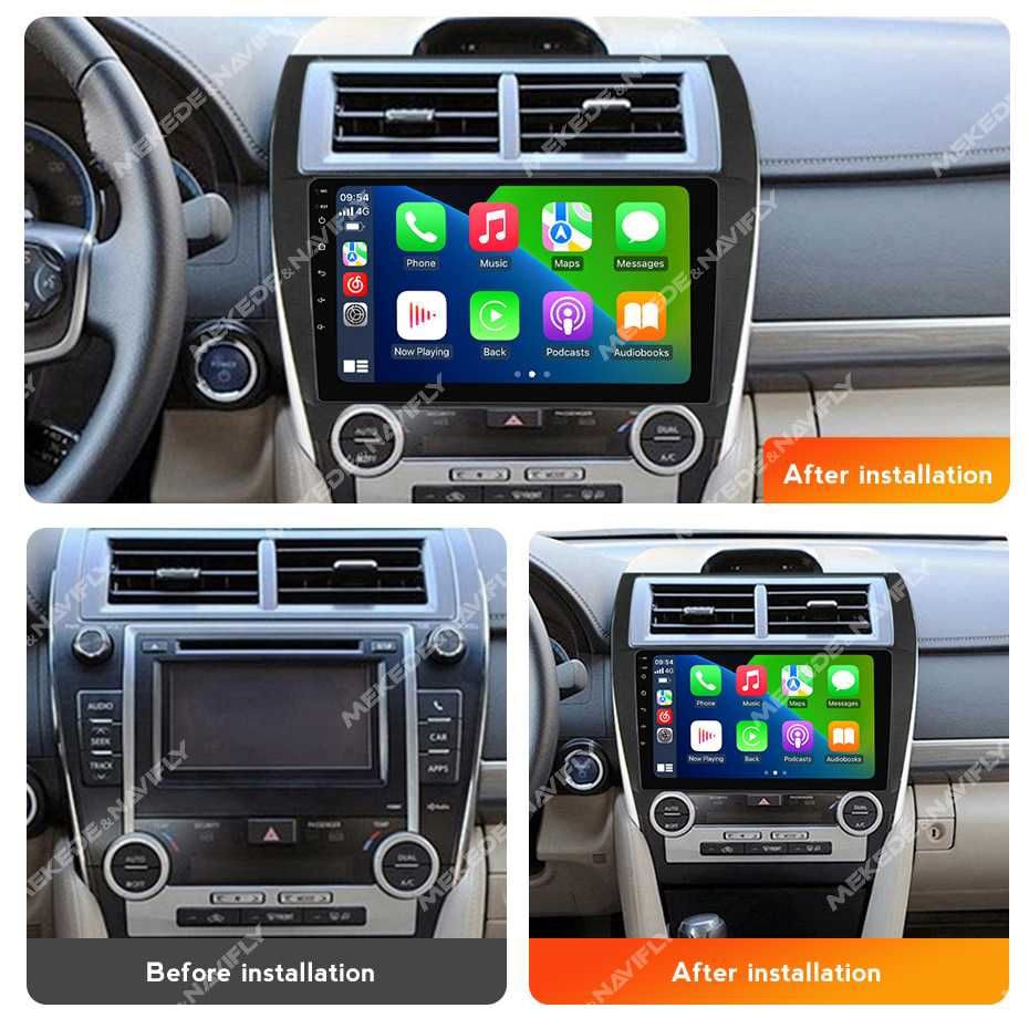 Navigatie Android 13 TOYOTA CAMRY 2012 - 2014  1/8 Gb CarPlay + CAMERA