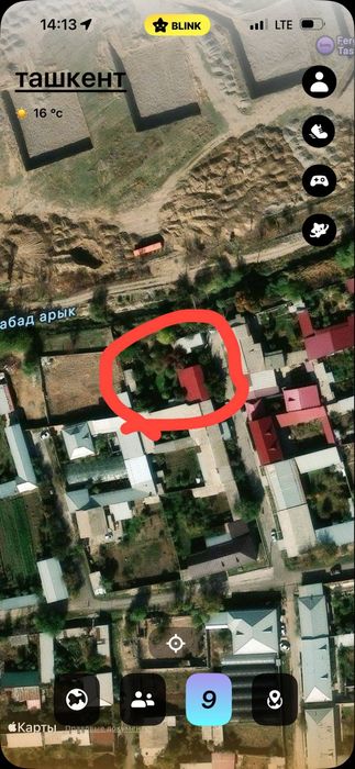 Продаётся участок 6 соток угловой в районе Мирзо Улугбек