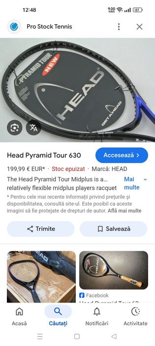 Racheta tenis Head pyramid tour!