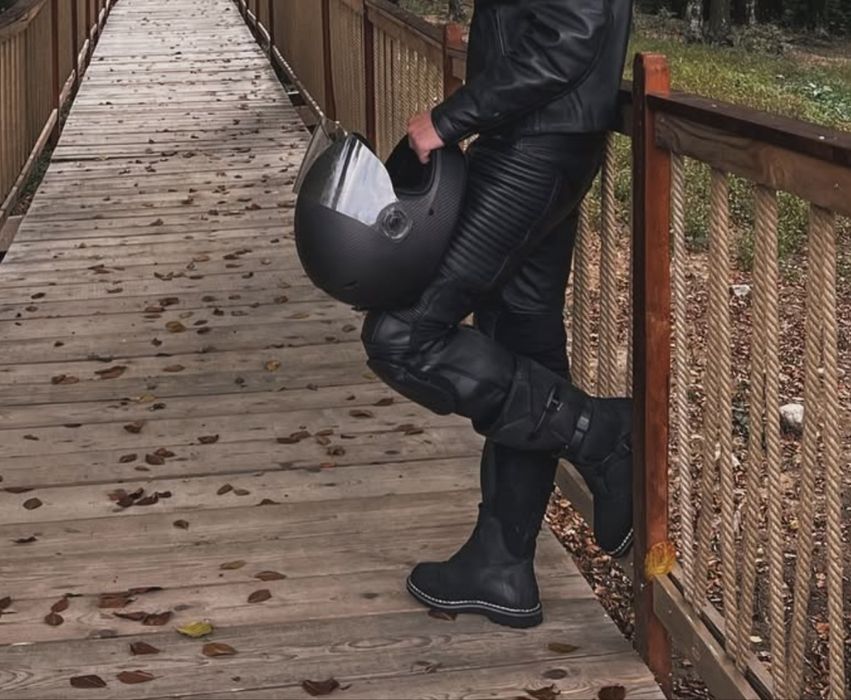 Bocanci moto BMW GS piele 42