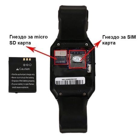 Смарт часовник Камера разговори SD карта Smart Watch Android iphone