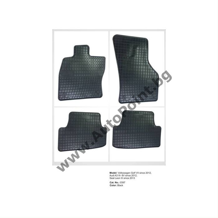 Гумени стелки El Toro Audi A3  Golf VII от 2012