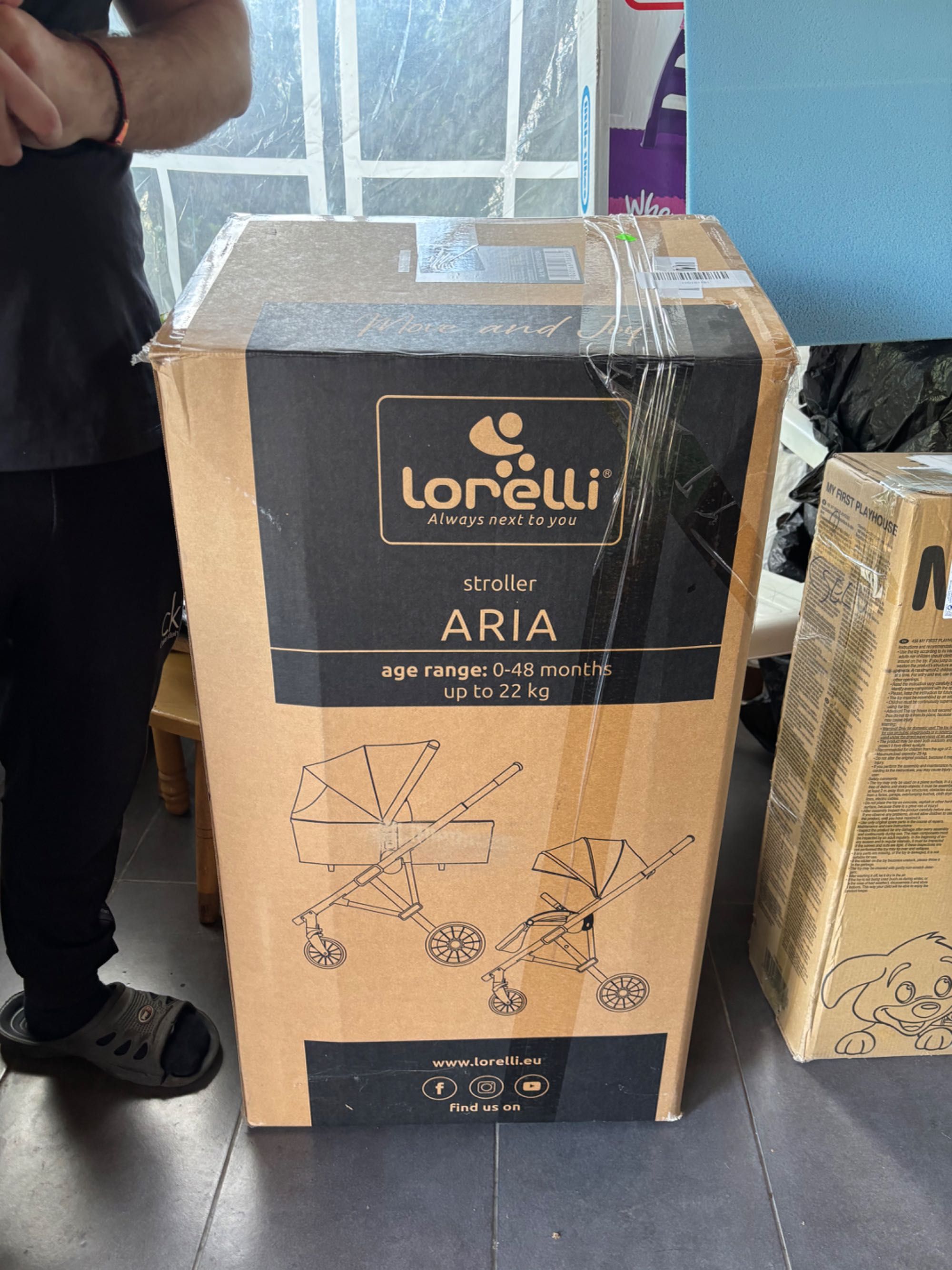 Бебешка количка Lorelli Aria -зелен 3 в1