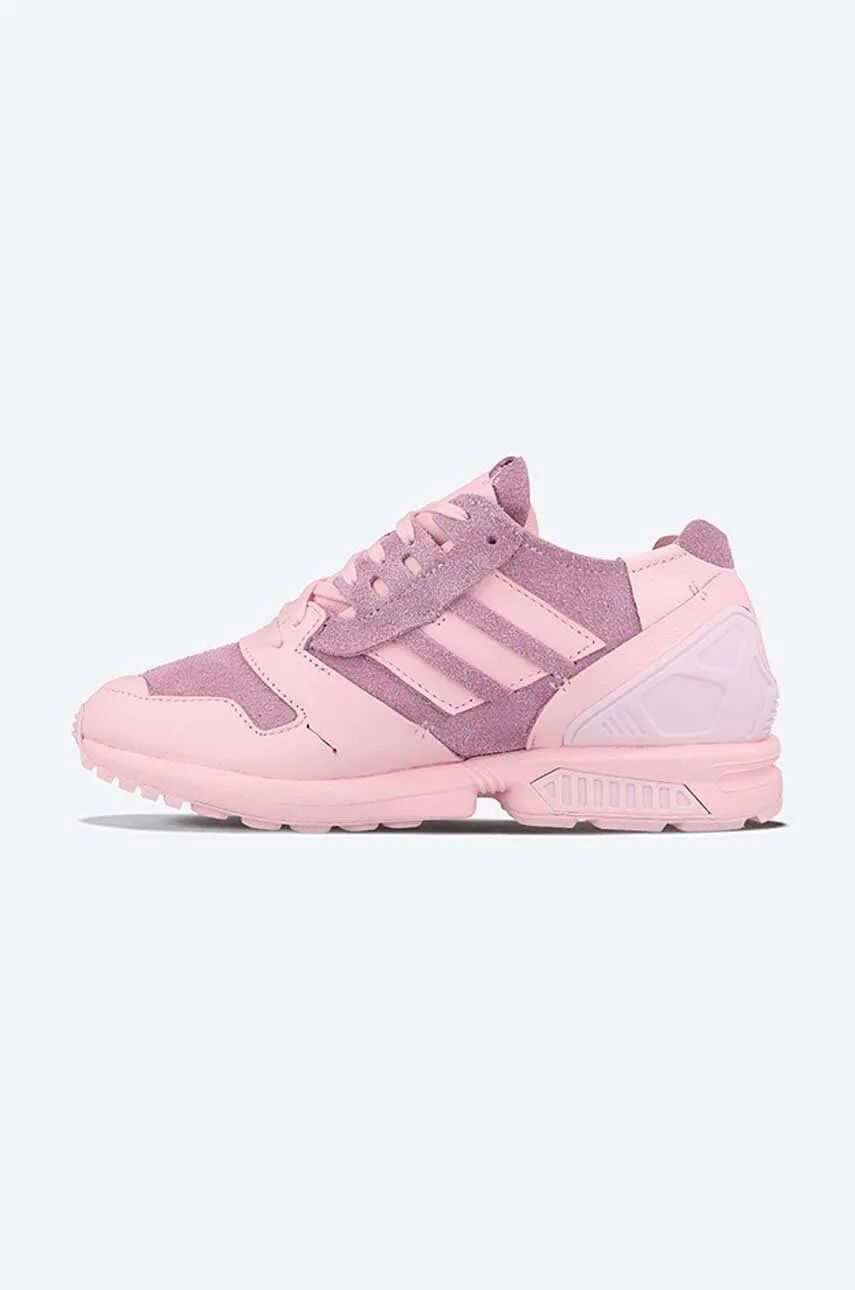 Кожени маратонки Adidas Originals ZX 8000 Minimalist Icons
в розово