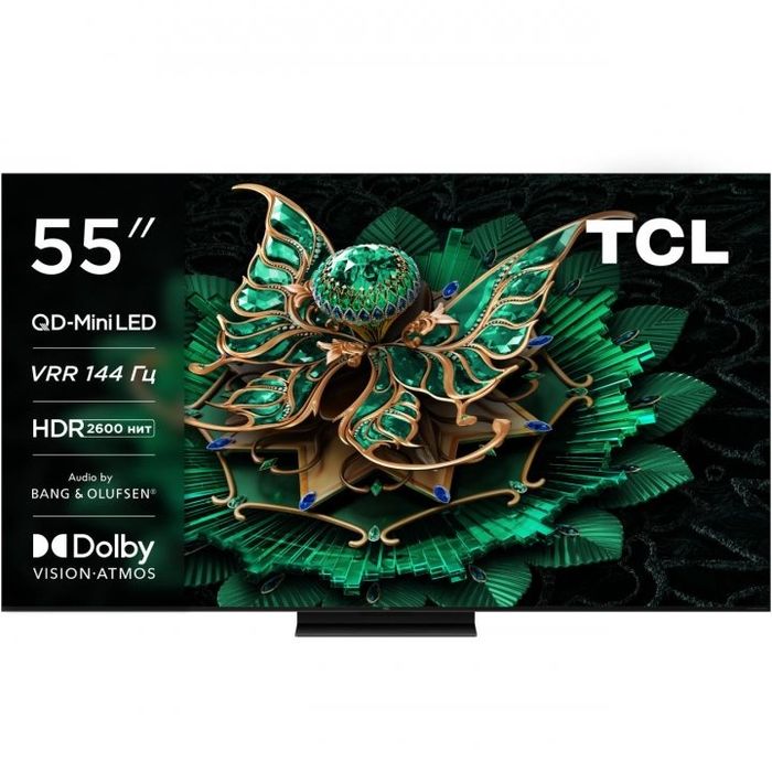 Телевизор TCL C7K, 55 дюймов, 4K Ultra HD, Mini LED, Google TV