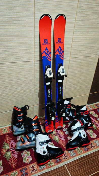 Set schiuri 100 cm Salomon -clapari ski