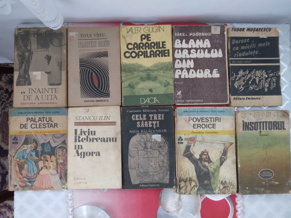 Lot de 10 cărți ieftin la 100 de lei toate