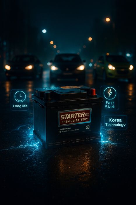 Barcha turdagi mashinalar uchun akkumlyatorlar