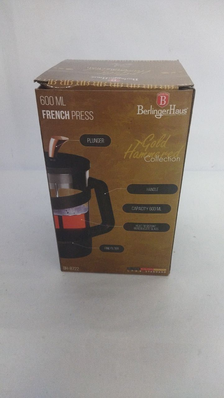 Presa Franceză 600ml Berlinger Haus Model BH-8722 - Cod 91247