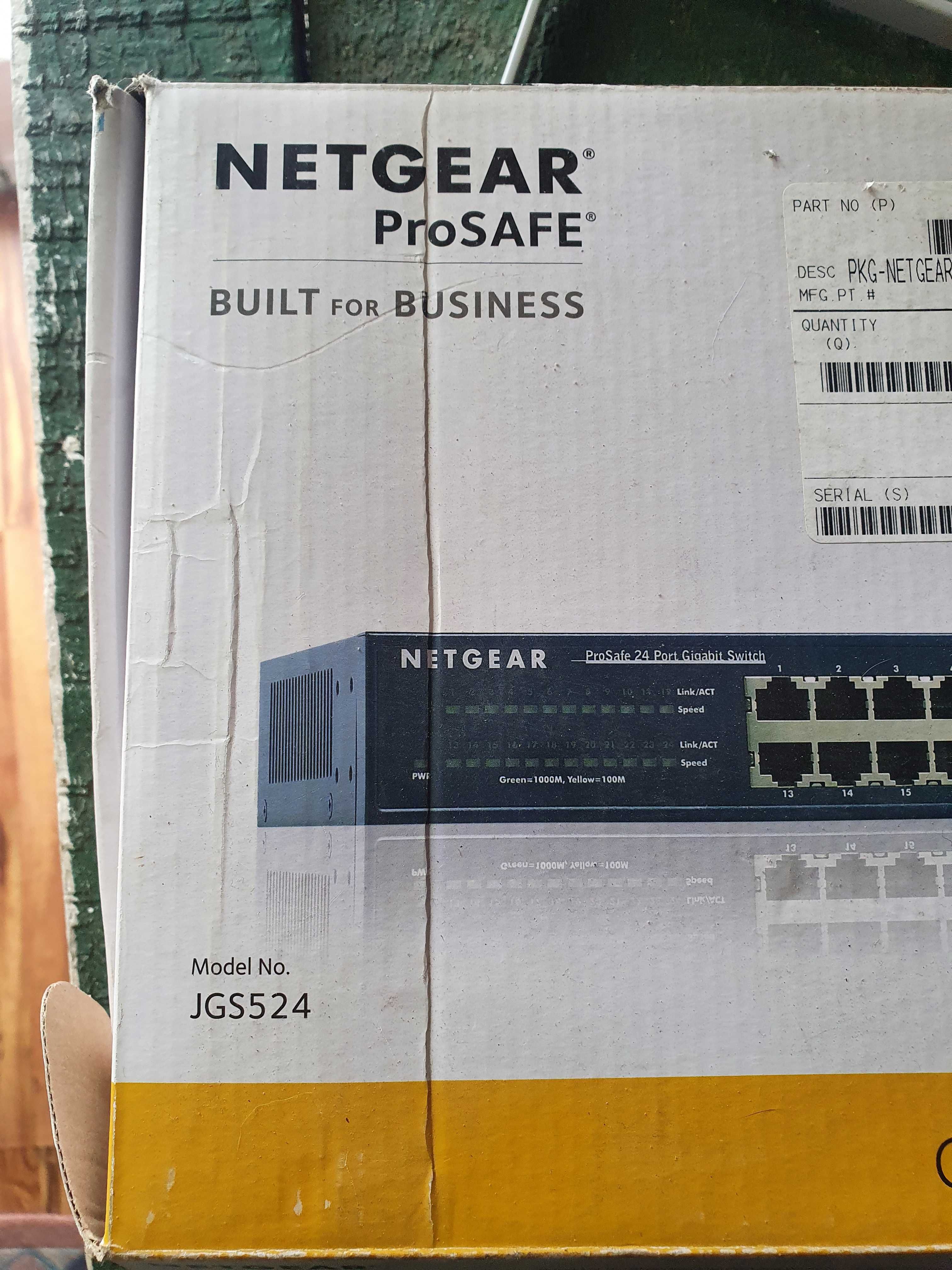Switch Netgear ProSafe 24-Port Gigabit Rackmount Switch (JGS524)