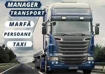 Manager Transport Marfă , Persoane, Taxi , Uber, Bolt, Închirieri