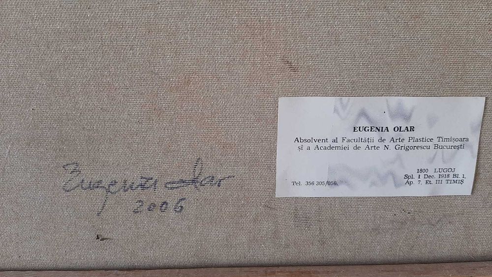 pictură artist român Eugenia Olar, inspirație Klimt
