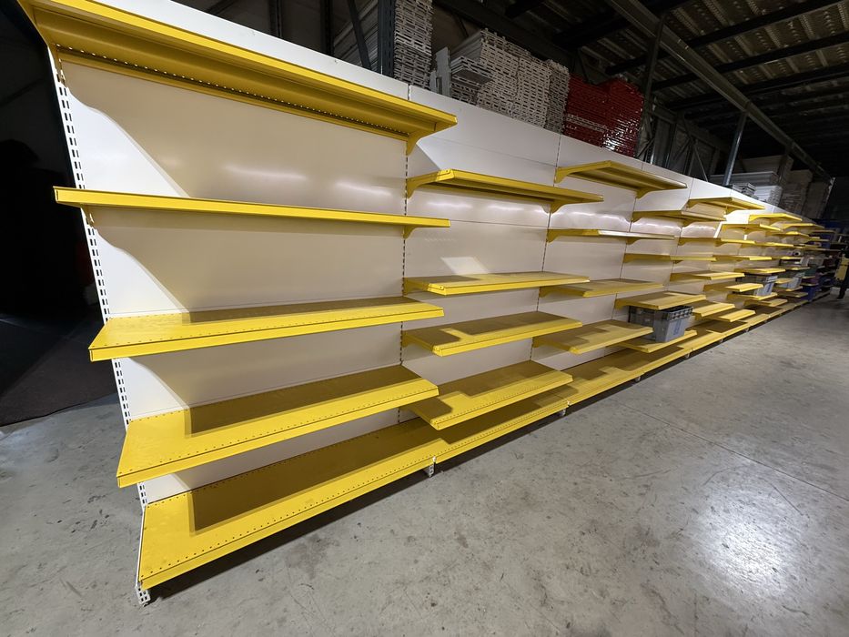 Vand Rafturi Metalice De Supermarket galbene