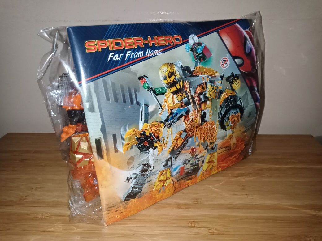 Set tip lego heroes Spider Man Molten Man 76128