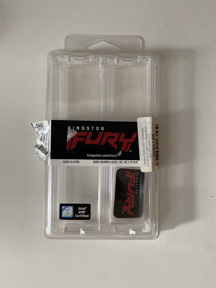 Оперативная память ddr5 Kingston Fury (16x2) 32гб