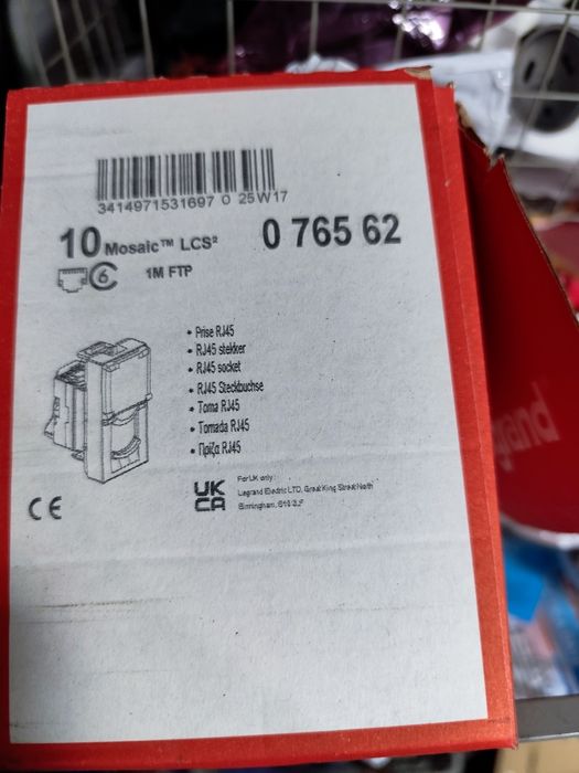 Priza Date RJ45 CAT6 UTP internet Legrand Mosaic alb 076561 Smart Hous