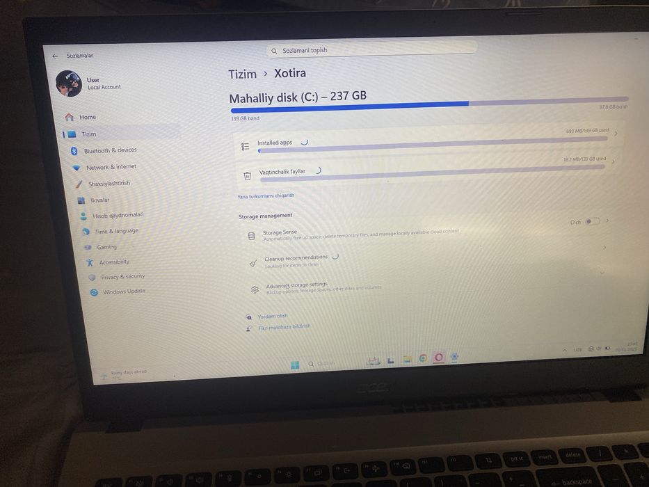 Acer Aspire A 315-59 arzon narxda ideal