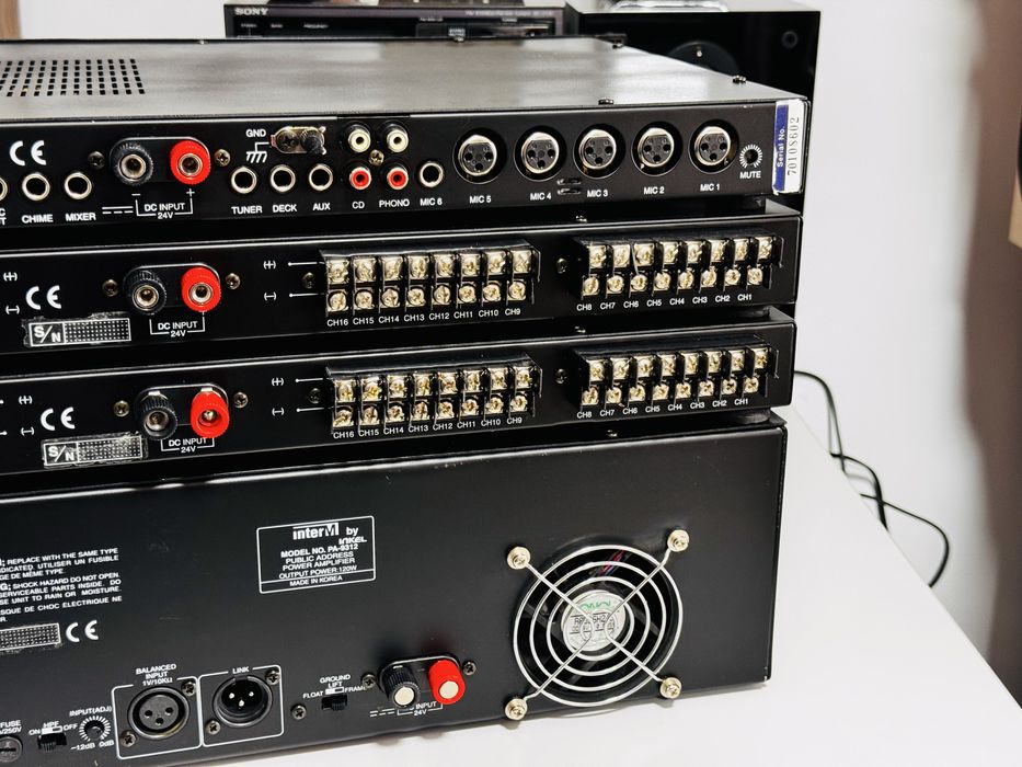Sistem distribuție audio profesional Inter-M PA-9312,PS-9116,PP-9113