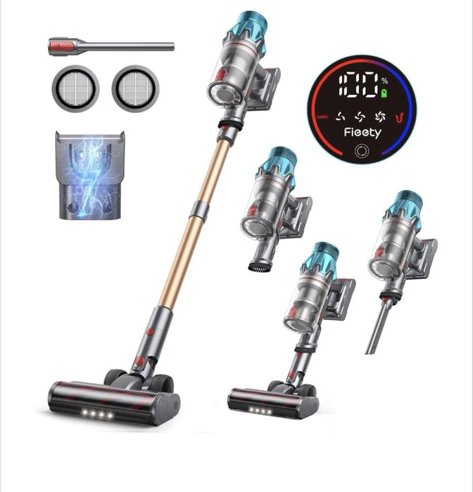 Aspirator vertical fara fir Fieety V7 cu acumulator SIGILAT Oferta