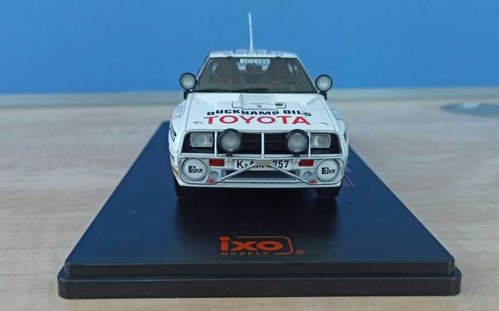 Macheta Toyota Celica TwinCam Turbo TA64 Rally Safari 1985 - IXO 1/24