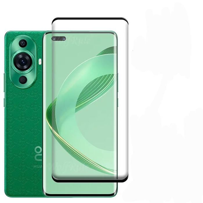Huawei P60 Pro /Nova 11 Pro/ 3D ЦЯЛО ЛЕПИЛО Стъклен протектор за екран