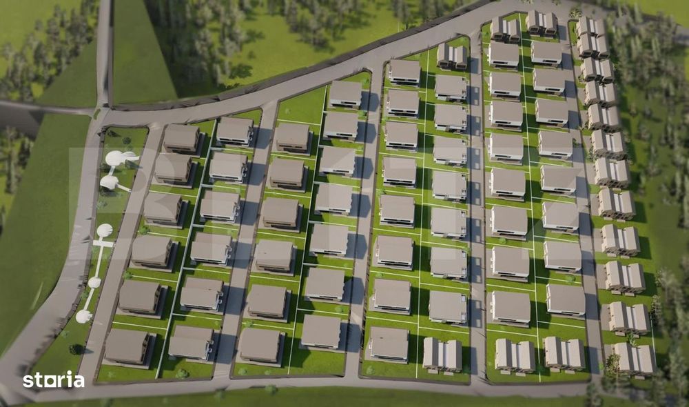 Terenuri cu Autorizatie de Constructie  Duplex - 500- 650  mp / parcel