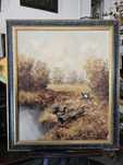 Tablou original semnat - Balzende Hahne