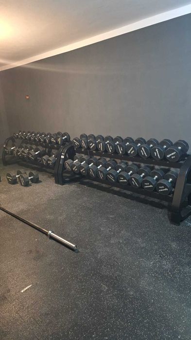 Gantere hexagonale invelinte in cauciuc 2,5kg-50kg