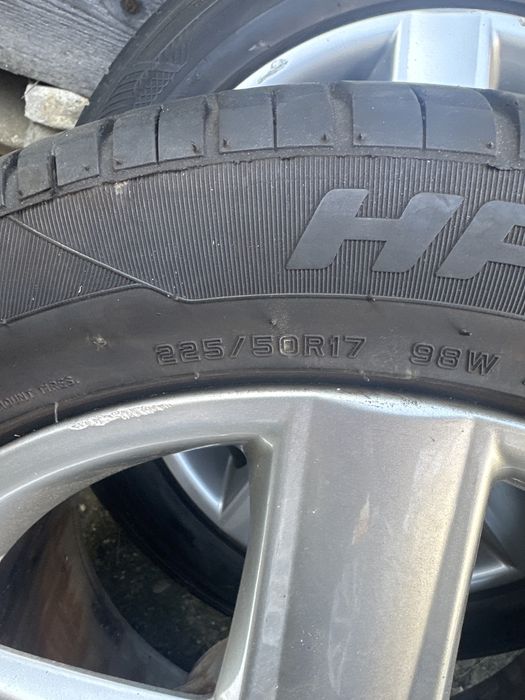 Jante originale Audi,cu cauciuri de vara 225/50/17