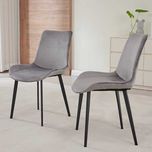 Scaun de dining din catifea, design nordic