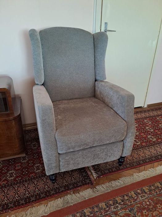 Fotoliu rabatabil,de relaxare,din material textil, Mömax