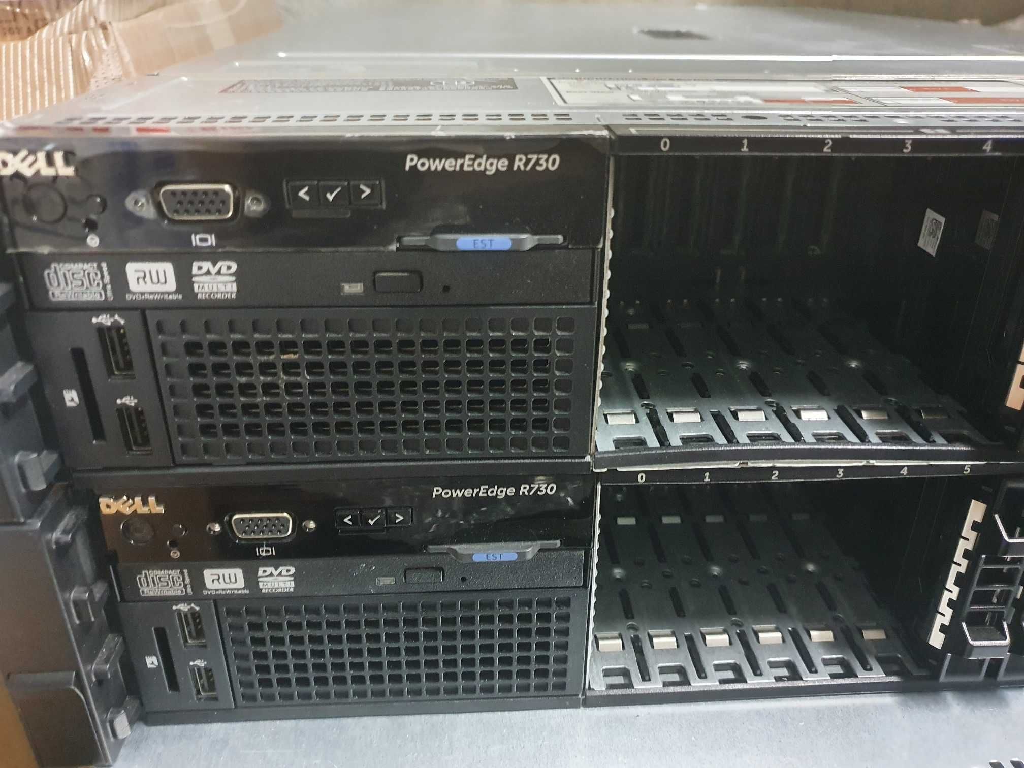 Dell PowerEdge R730 2U рак сървър 2Xeon,64/32GB,H730 RAID+PCIe райзери