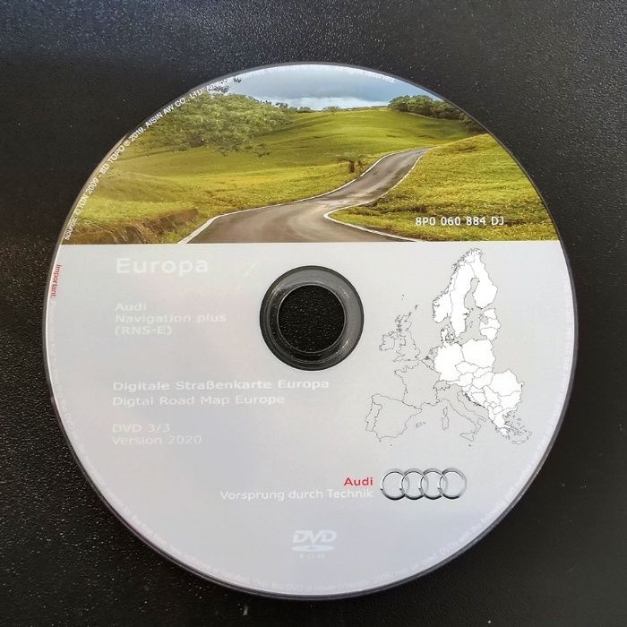 DVD harti navigatie Audi RNS-E A3 A4 TT Europa Romania 2020