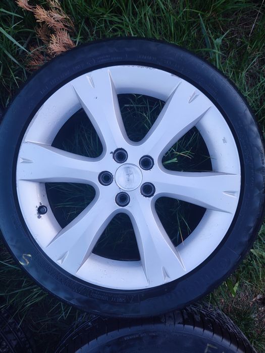 Jante 17 5x100, roti continental 215/45/17 Subaru Legacy