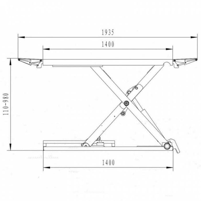 Elevator foarfecă portabil 3 tone 220V, ST8133-220V