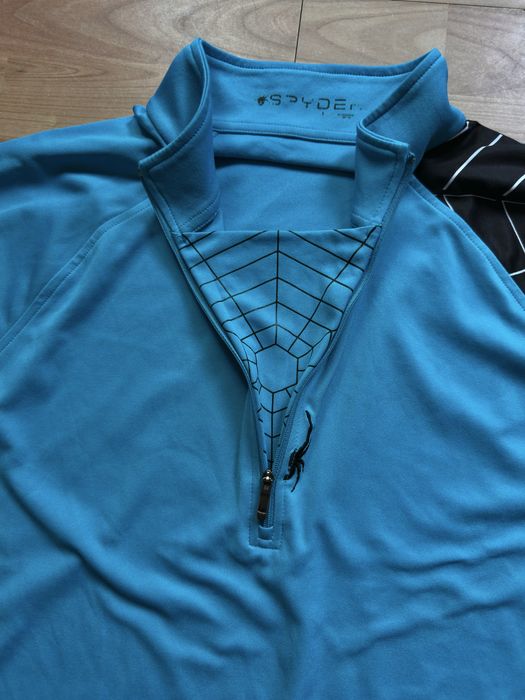 Pullover jumper bluza sweater long sleeve 1/2 zip Spyder linear web