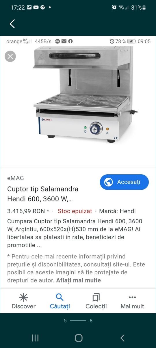 Salamandra  cu lift Hendi  450