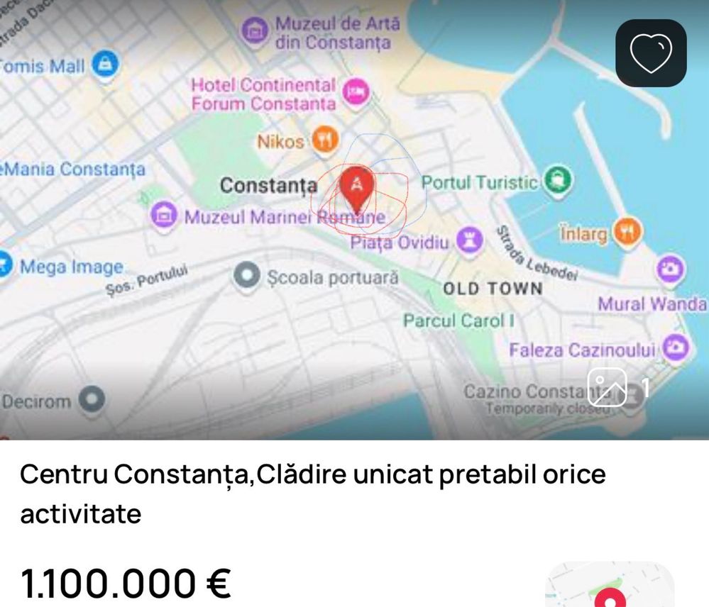 Centru Constanța Cladire Unicat pretabil orice activitate