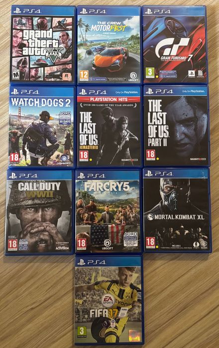 Игри за плейстейшън 4 - 10 бр.