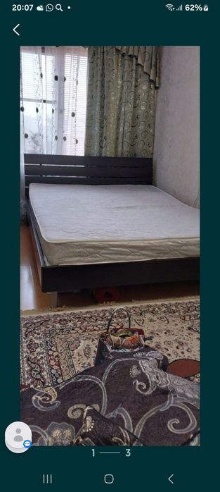 Кроват спальная отличном состоянии цвет темношоколад ближе к черному