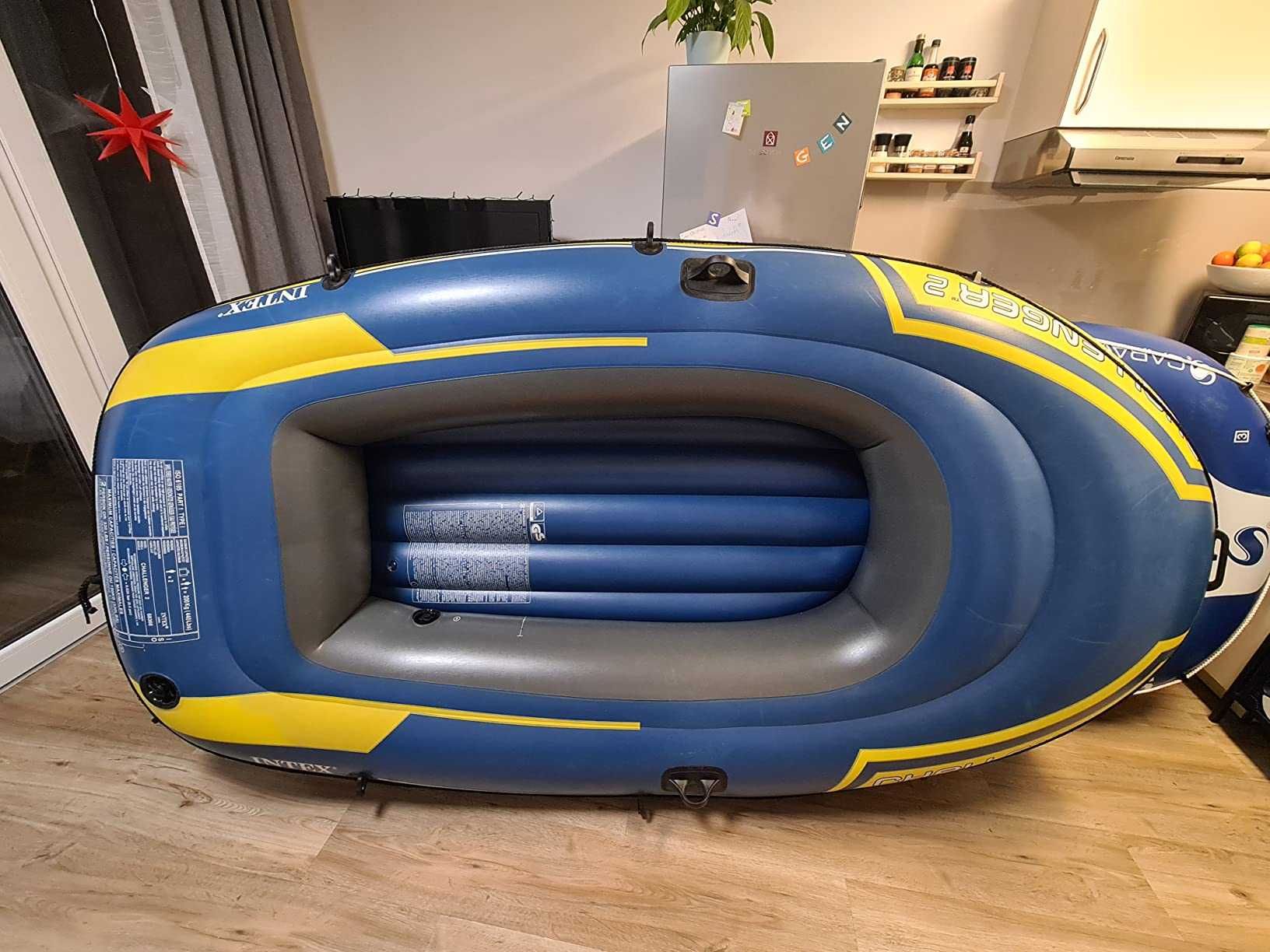 лодкa надуваемa INTEX Challenger 2 к-т с помпа и гребла риболов