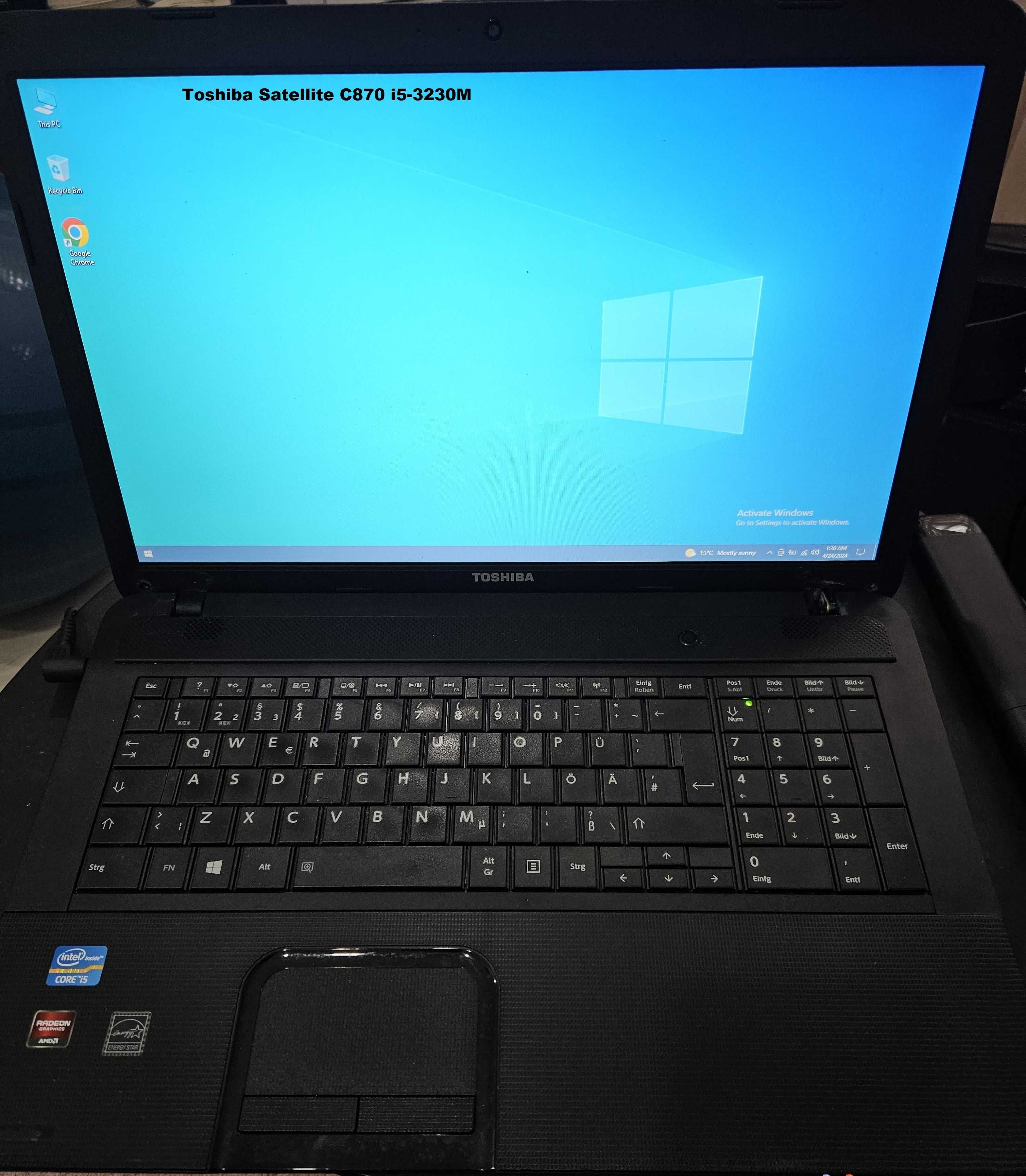 Vand laptop Asus K55A + Toshiba C870