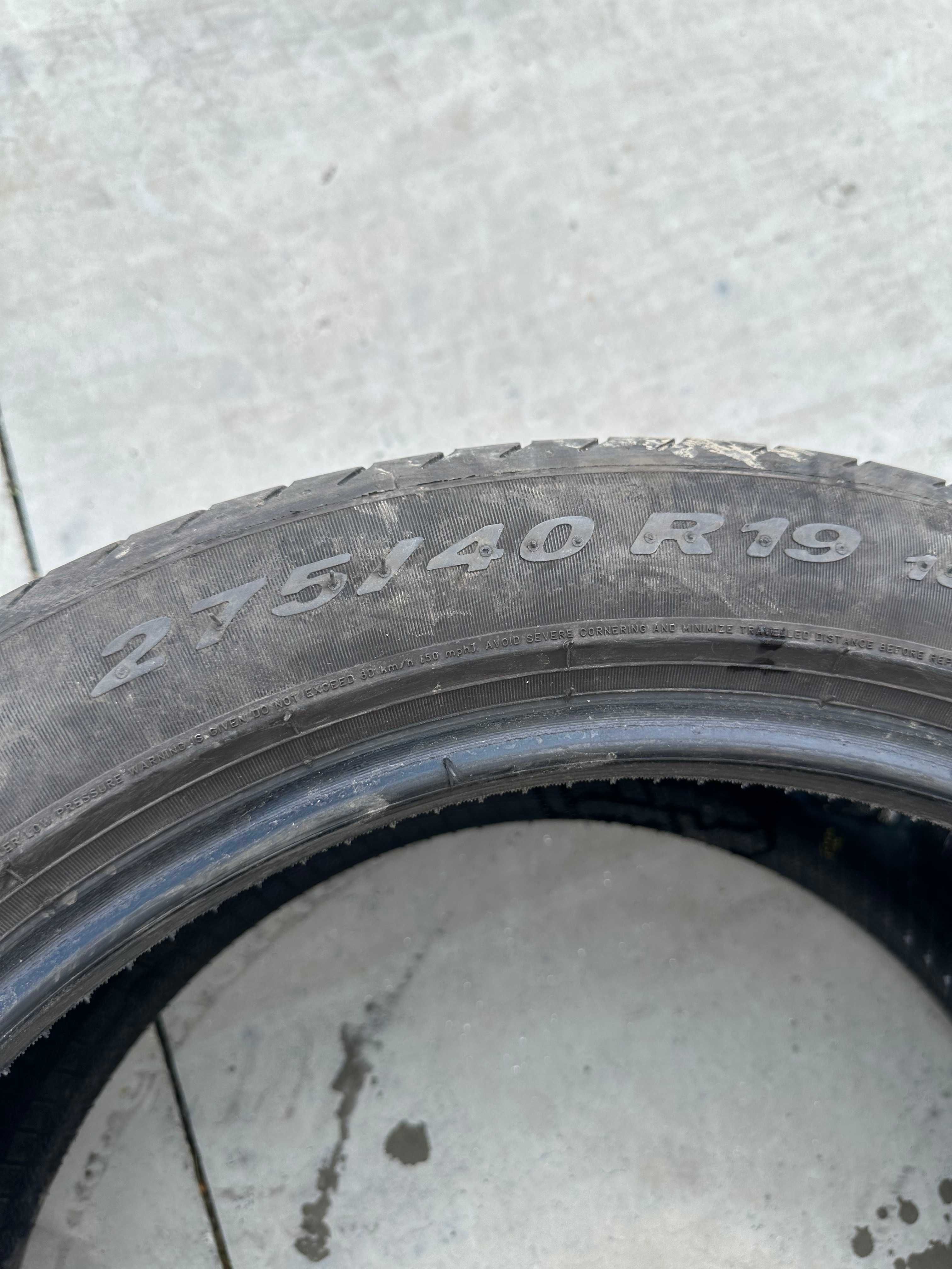 275/40R19 Pirelli PZero - Anvelope Vara, Stare Excelenta, Livrare!