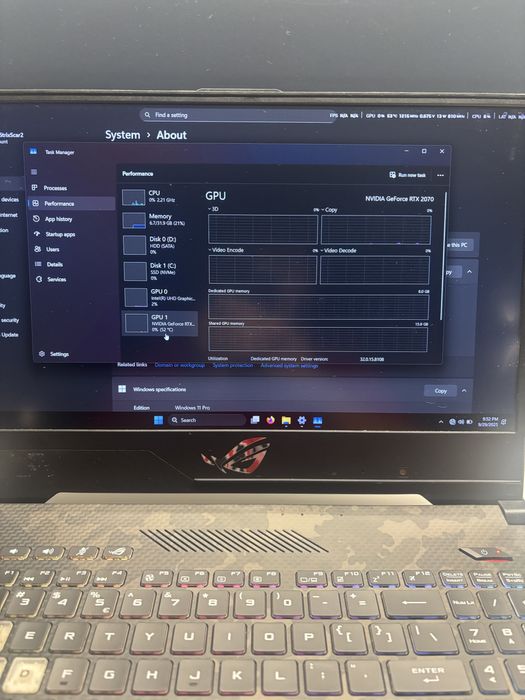 Laptop gaming asus rog strix